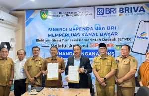 BRI Branch Office Manna Gandeng Bapenda Bengkulu Selatan Perluas Kanal Pembayaran PBB-P2 hingga Desa
