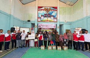 Peringati HUT PMI ke-81 dan PSHT ke-104, YBM BRILiaN Salurkan 20 Paket Pendidikan di Pringsewu