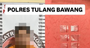 Tengah Malam Satresnarkoba Polres Tulang Bawang Gerebek Rumah di Menggala, Sabu dan Sejumlah Peralatan Diamankan