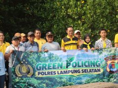 Green Policing di Batu Perahu Krakatoa, Ajak Masyarakat Peduli Lingkungan