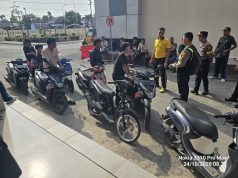 Dipergoki Warga, Balap Liar di Depan GOR Way Handak Dibubarkan Polisi, 8 Motor Diamankan