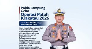 Polda Lampung Kerahkan 702 Personel dalam Operasi Patuh Krakatau 2026, Pelawan Arus Jadi Target Utama