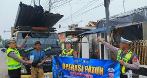 Ops Patuh Krakatau 2026, Satlantas Polres Lampung Tengah Edukasi Pengguna Jalan Tentang Tertib Berlalu Lintas