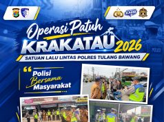 Satlantas Polres Tulang Bawang Gelar Operasi Patuh Krakatau 2026, Pengendara Tertib Pajak Diberikan Minyak Goreng