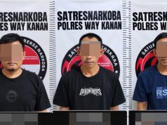 Satresnarkoba Polres Way Kanan Amankan Tiga Pria Diduga Terlibat Peredaran Sabu di Way Tuba