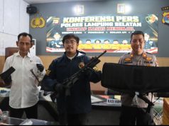Diburu dari Pelabuhan Bakauheni hingga Loteng, Senjata Laras Panjang belasan Amunisi diamankan Polisi