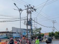 Polda Lampung Laksanakan Kegiatan Pengaturan Lalu LintasDi Sejumlah Titik Rawan Diwilayah Kota Bandarlampung